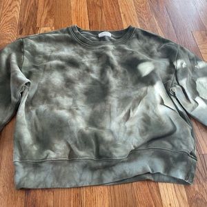 Green tie dye sweatshirt